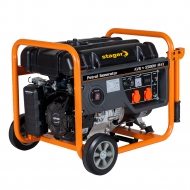 Stager GG 6300W generator open-frame 5kW, monofazat, benzina, pornire la sfoara