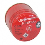 Cartus gaz C200 Supergaz cu valva tip membrana 190ml