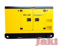Generator insonorizat diesel monofazat 14kVA, 57A, 1500rpm Stager YDY15S 