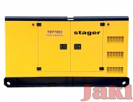 Generator insonorizat diesel trifazat 62kVA, 89A, 1500rpm Stager YDY70S3 