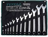  TOTAL - Set 12 chei combinate fixe/inelare - 6-32mm (INDUSTRIAL) 